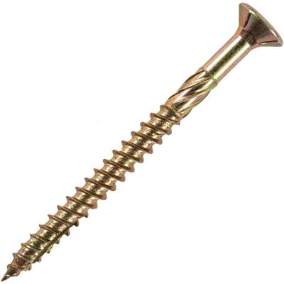 Senkkopf Spanplattenschraube, 100 Stück, 5x90, Stahl galvanisch verzinkt, chromatiert, Image