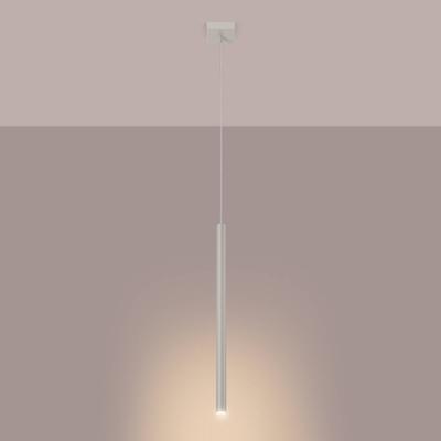 SOLLUX LIGHTING Hängelampe Pastelo, beige, Ø 2 cm, Stahl, 3-flg. Image