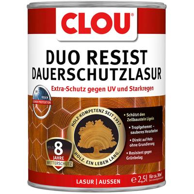Clou - Duo Resist Dauerschutzlasur 2,5 Ltr. Teak Image