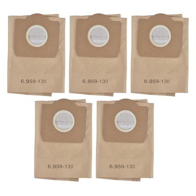 5 Stück - Papierfilterbeutel Papierfiltertüten Staubsaugerbeutel Set kompatibel mit Kärcher ersetzt Image