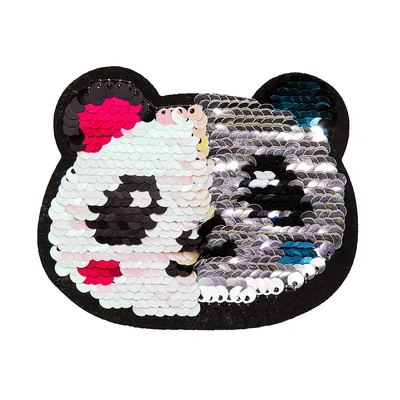 Wende-Applikation Panda, 9,5 cm Image