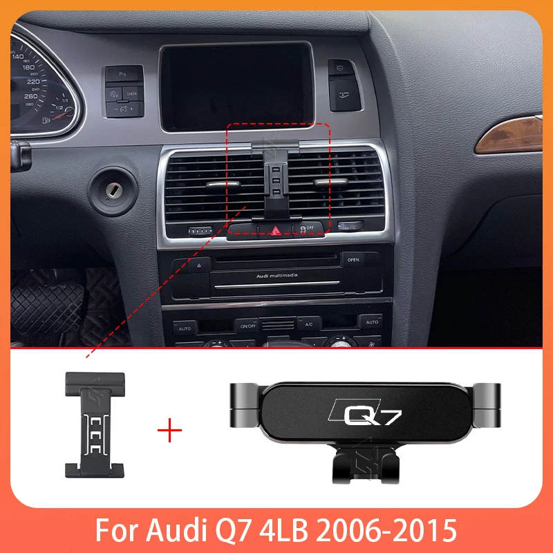 Auto Handy Halter Für Audi Q7 4L 2006-2015 Einstellbare Spezielle Handy Halter GPS Basis Halterung Ständer zubehör Image
