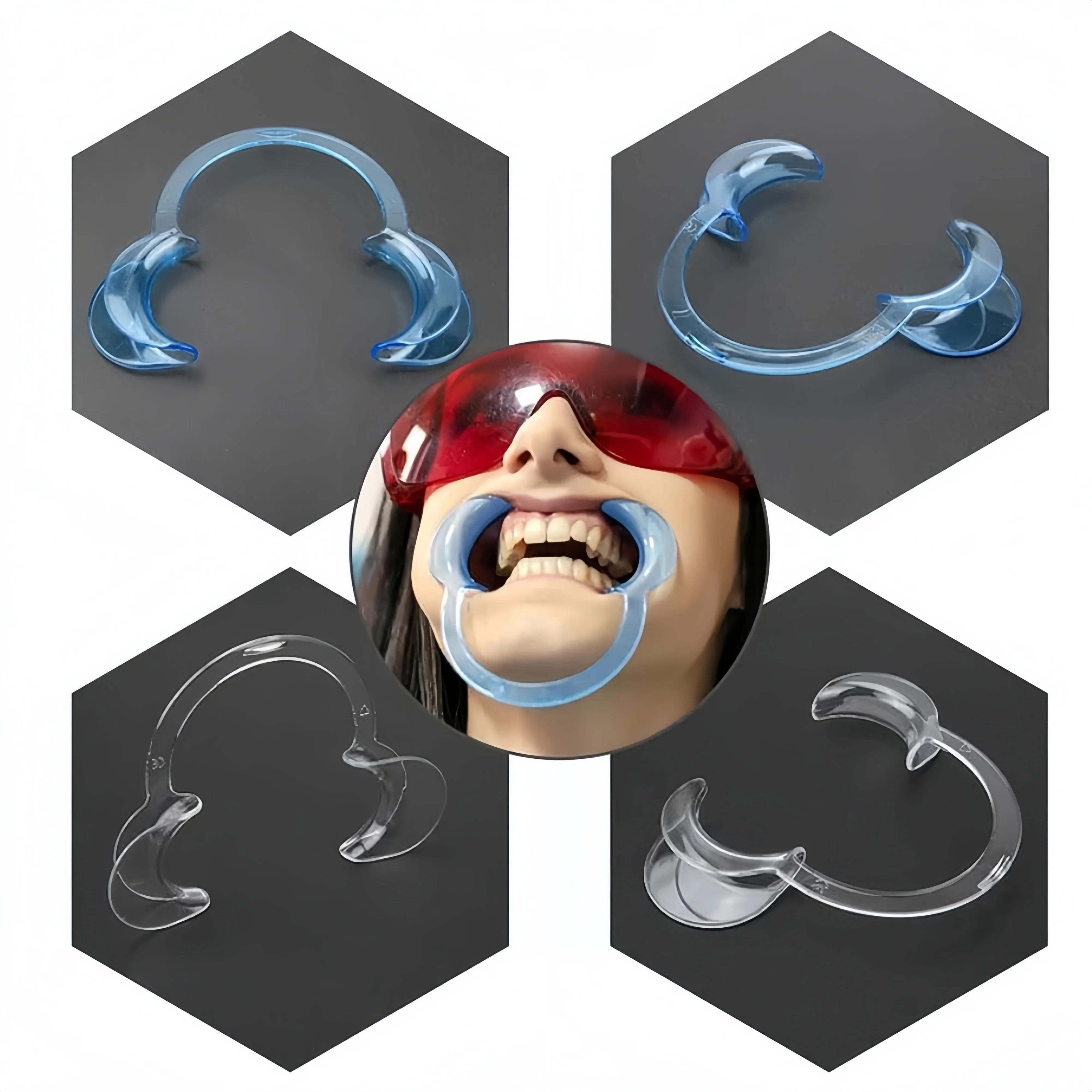 10 stücke Dental C-form Wange Retractor Lip Mund Opener Intraorale Zahnarzt Kieferorthopädische Werkzeug Für Zahn Bleaching Image