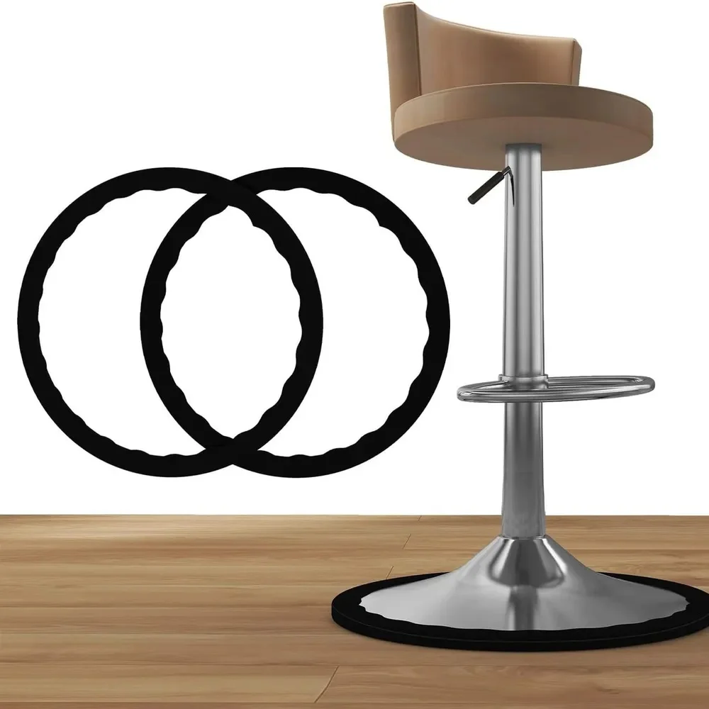 2PCS Barhocker Bein Protektoren Ring Dehnbare Silikon Non-Slip Stuhl Bein Schutz Stuhl Fußstütze Untere Pads Schützen boden Image