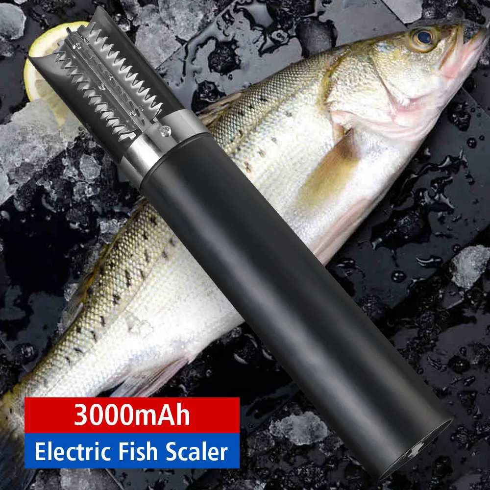 Meeresfrüchte Werkzeuge Drahtlose Tragbare Fisch Entferner Reiniger Fisch Scaler Schnurlose Elektrische Fisch Scaler Entferner Fisch Schaber Reiniger Image