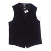 H&M Herren Weste, Gr. 50, schwarz, Synthetik, Viskose