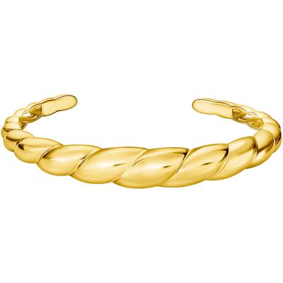 Armspange THOMAS SABO "Organische Formen Armreif gedreht, AR119-413-39-L17" Gr. 17, gold (gelbgoldfarben), Armbänder, Damen, 17, Silber 925 (Sterlingsilber) Image