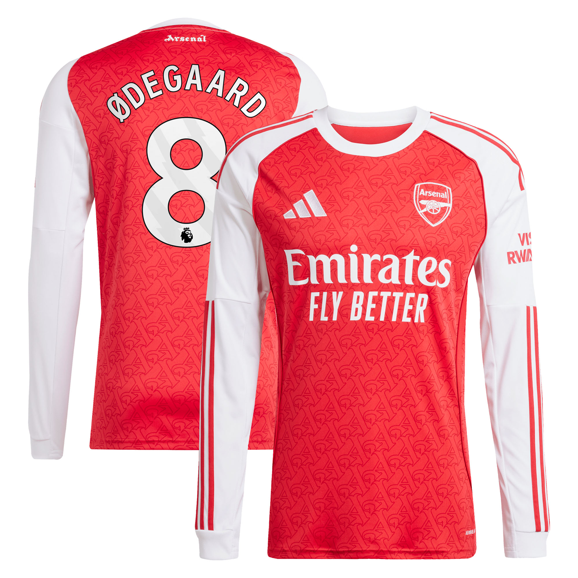 FC Arsenal 2025-26 adidas Heimtrikot - Langarm mit Aufdruck Ødegaard 8 Image