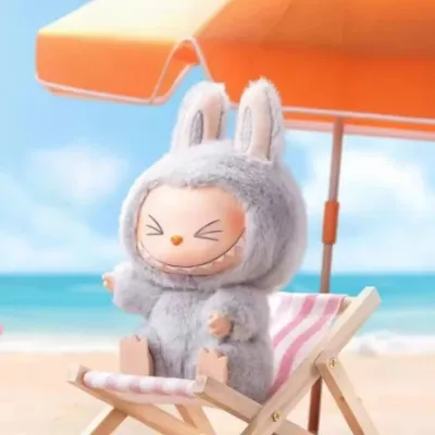 High Quality 15cm Labubu V2 have a sit The Monsters Labubs Toy Cardiac Macarone Gifts Toy Bag Figure