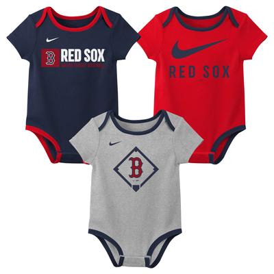 Boston Red Sox Nike 3-teiliges Creeper-Set – Kleinkind Image