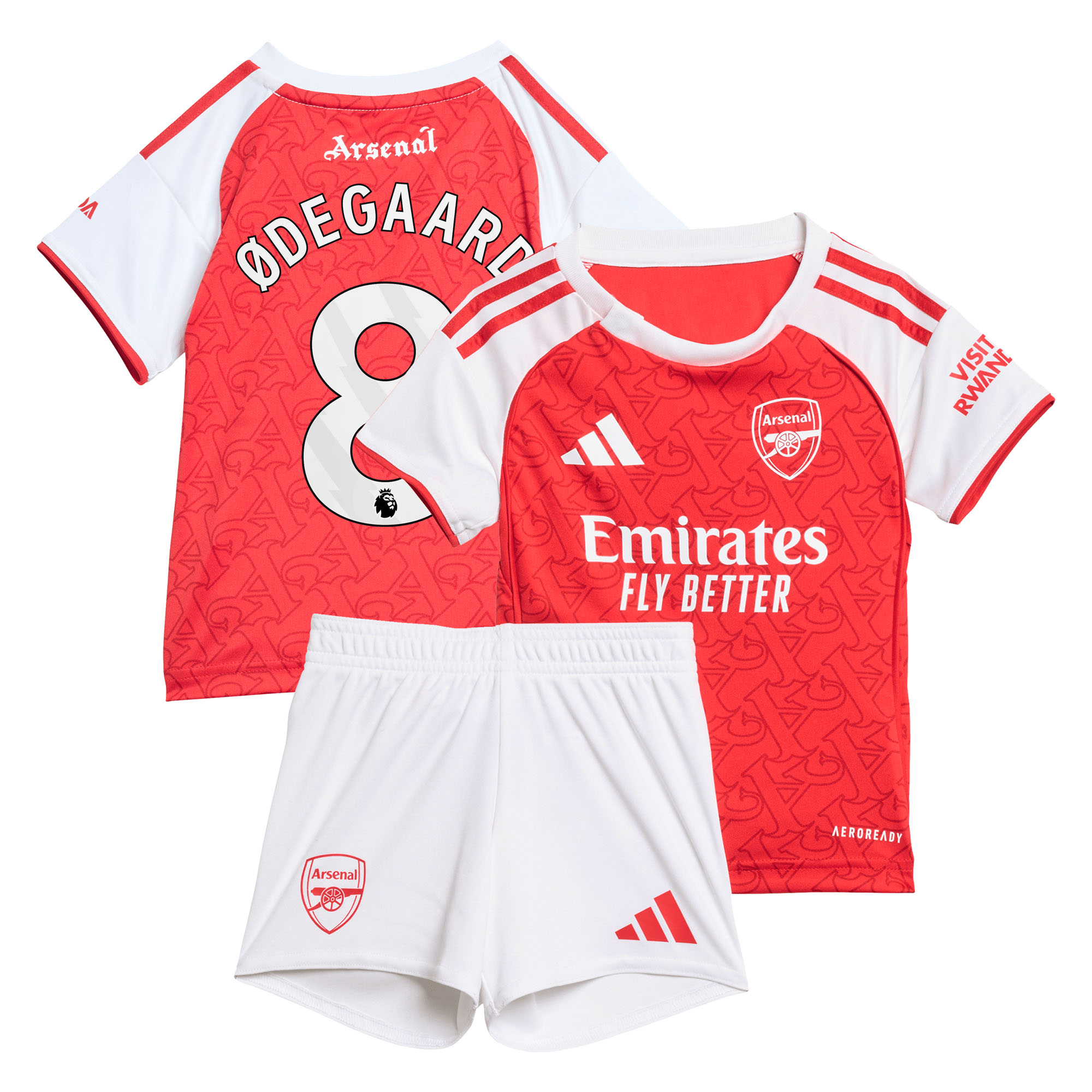 FC Arsenal 2025-26 adidas Mini-Heimausrüstung - Baby mit Aufdruck Ødegaard 8 Image