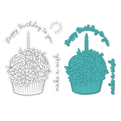 Happy Birthday To You Metal Cutting Dies Scrapbooking For Paper Making Embossing Frame Card Clear Stamps Set