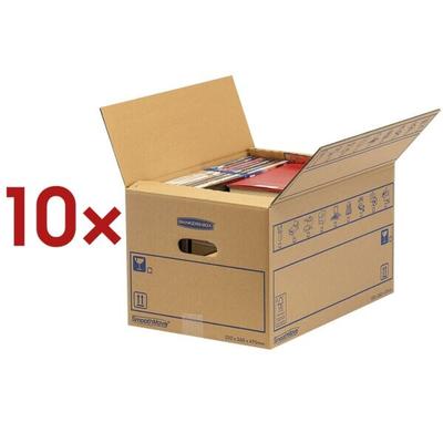 Bankers Box System 10 Stück Umzugskartons »SmoothMove Standard« 32,5/47,5/27 cm, 32.5x27x47.5 cm Image