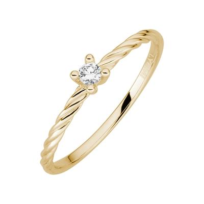 Lyomi Ring 585/- Gold Diamant weiß 0,07ct. 056 (17,8) Damen Image