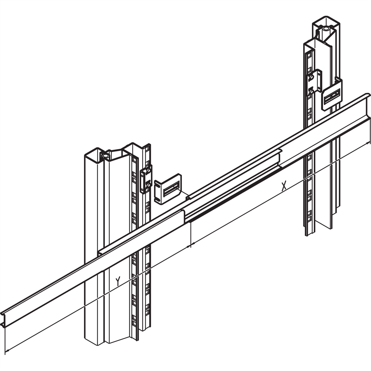 SCHROFF Befestigungsmaterial - MONTAGESATZ TELESKOPSCH. Image