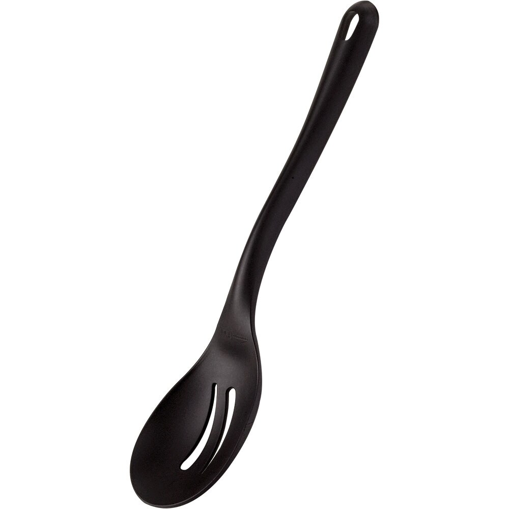 Paderno Servierlöffel perforiert, aus glasfaserverstärktem Material, schwarz, Länge 35 cm Image