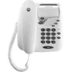 Motorola CT1 Weiß Schnurtelefon, stabile Verbindung, Mute-Funktion – Weiß Image