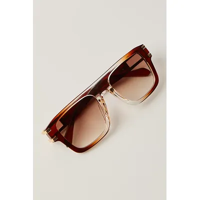 Summer Daze Aviator Sunglasses at Free People in Latte