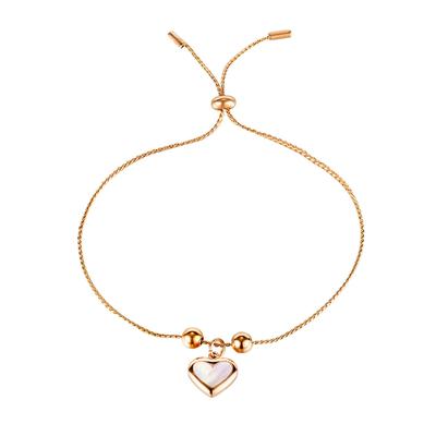 Armband "Herz", Damen, Gr. Silber 925 (Sterlingsilber), rosa (rosegold), COLLEZIONE ALESSANDRO, Armbänder Image