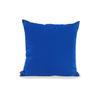 Dekokissen H.O.C.K. "Classic Uni", blau (blau, unifarben), B:50cm L:50cm, Polyacryl, Dekokissen_Sitzkissen_Kissenhüllen, Kissenhülle mit Füllung, 1 Stück, 50/50 cm