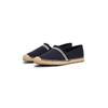 Espadrille TOMMY HILFIGER "FRINGE CANVAS CLOSED ESPADRILLE", Damen, Gr. 37, blau (dunkelblau), Textil, sportlich, Schuhe, Halbschuh, Schlupfschuh, Sommerschuh mit ausgefransten Rand