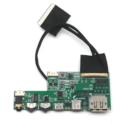 2in1 USB Type-c+DP To EDP Driver Board 2K 4K 30pin 40Pin EDP signal Portable LCD display screen Laptop Mobile Phone Projection
