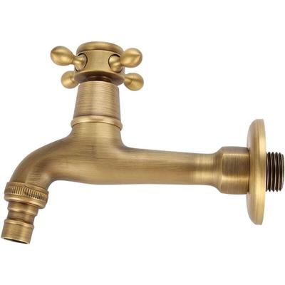 Generic Wasserhahn aus antikem Messing, Griff, Wäsche, Badezimmer, Wandmontage, Waschmaschine, Image