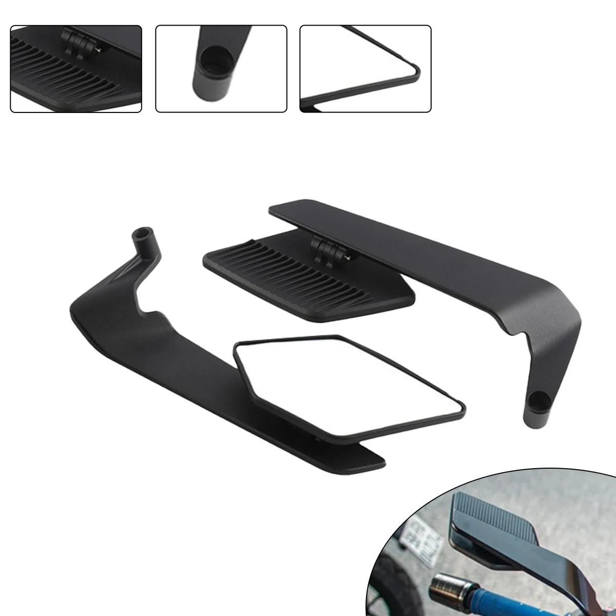 Motorradspiegel Stealth max Spiegel-Kits zum Drehen verstellbarer Spiegel für HONDA XADV750 X-ADV750 Yamaha Image