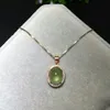 Designer original neue silber intarsien natürliche prehnit anhänger halskette mode exquisite elegante charme damen schmuck