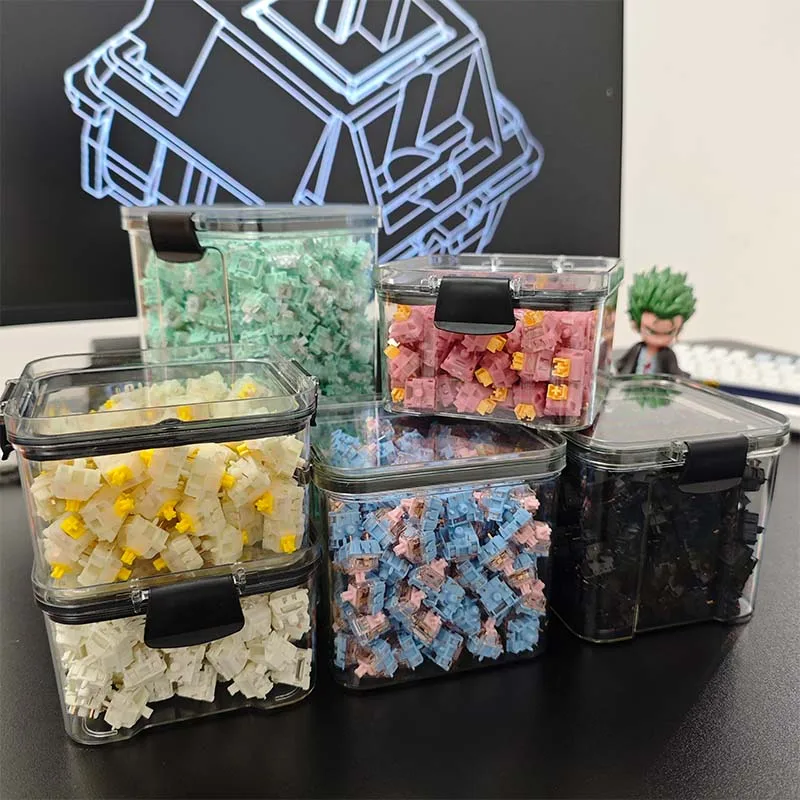 Schalter-Aufbewahrungsbox, Tastenkappen-Aufbewahrungskoffer für mechanische Tastatur, Schalter, Magnetschalter, Outemu Cherry TTC Gateron Kalih-Box Image