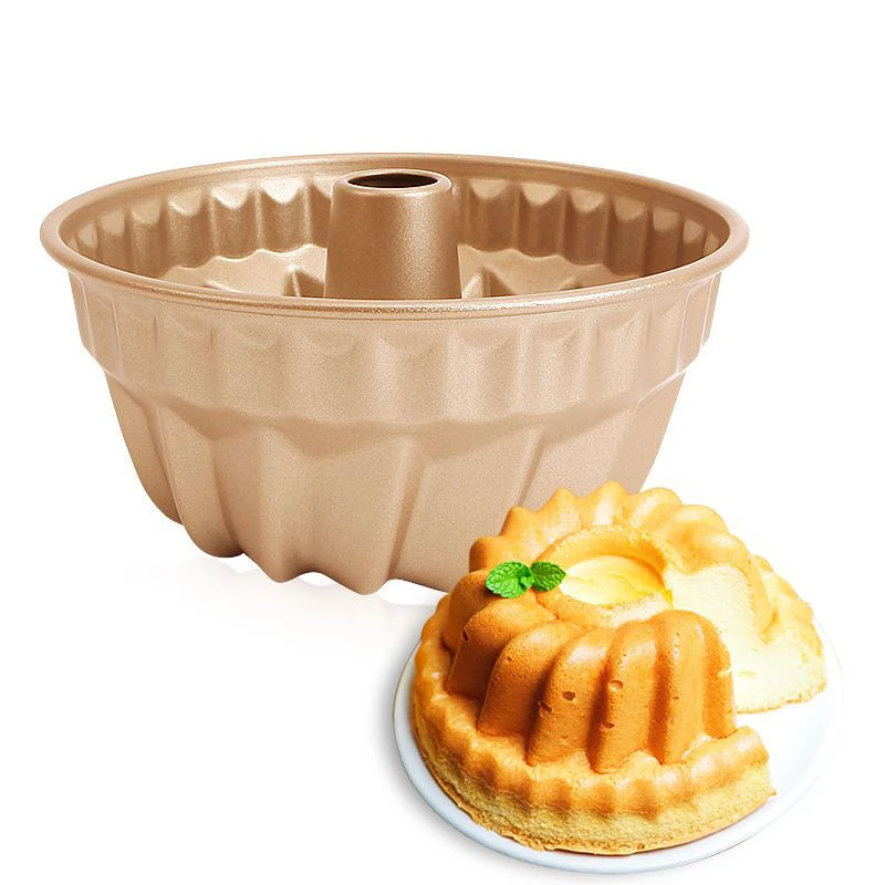 4 Zoll Chiffon Kuchen form DIY Chiffon Kuchen formen Küche Bäckerei Back dekoration Werkzeuge Edelstahl Back geschirr Kuchen Dosen Image