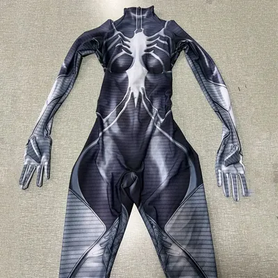 Weibliche Spinne-Frau Madame Web Cosplay Kostüme Superheld Zentai Anzug Spiderman Halloween Body Image