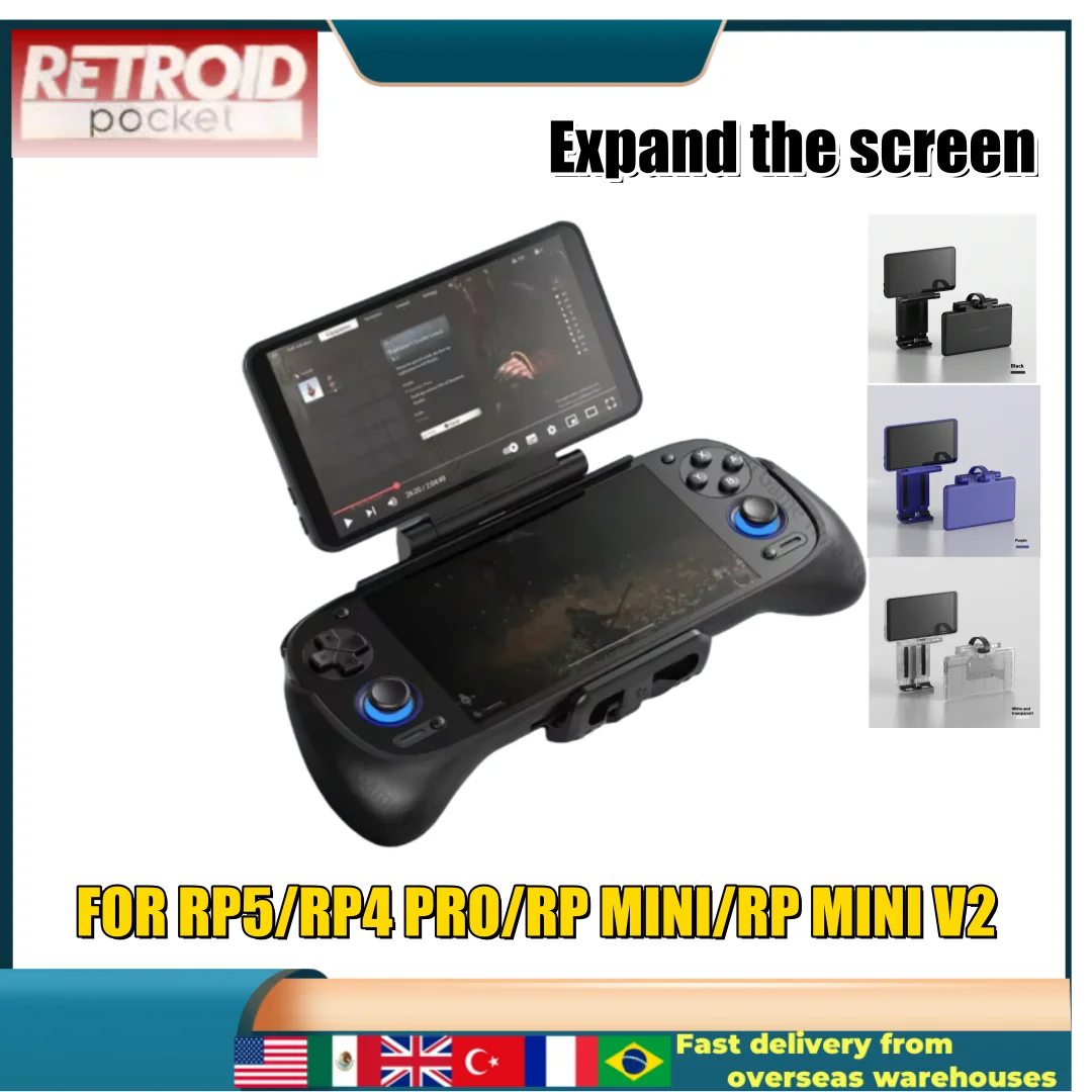 Retroid Dual Screen Add-On 5,5" AMOLED 1080P Touchscreen für RP5/RP Mini/V2/RP4 Pro USB-C Display 3 Winkel 500 Nits Helligkeit Image