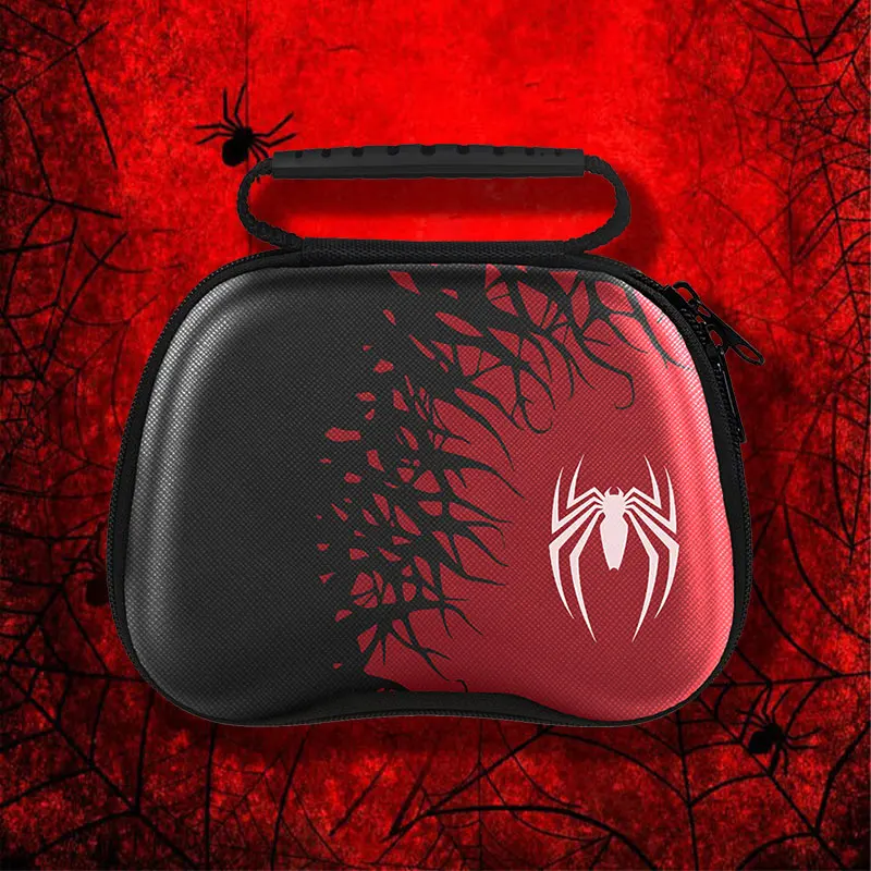 Spinne Thema Lagerung Tasche Für PS5 PS4 Xbox Schalter Pro Game Controller Abdeckung Box Reise Tragen Gamepads Schutzhülle Zubehör Image