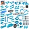 Swing Arm Front Streeing Knuckle Stoßdämpfung Kühler Motor Halterung Metall Für 1/10 RC spielzeug Auto Tamiya tt-02 tt02 Upgrade Teil