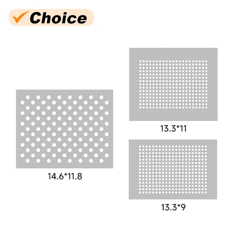 Amaoe Festplatten position ierung bga reballing Stahlgitter vorlage für ip nand 14.6*11,8 13.3*11 13.3*9 Lötzinn netz schablone Image
