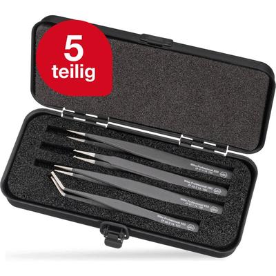 Wiha - SMD-Pinzette Set Professional esd gemischt i 5-tlg. inkl. Aufbewahrungsbox i für Image