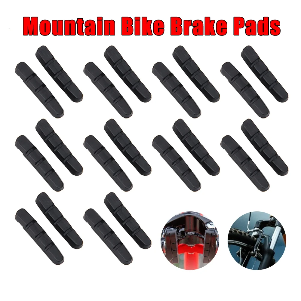 4 Paar Mountainbike Bremsbeläge langlebiges Fahrrad MTB Rennrad V-förmigen Brems halter Schuhe Block