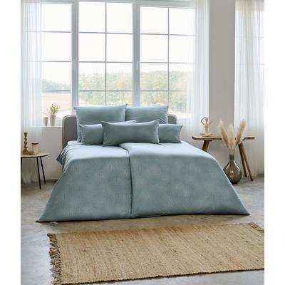 Bettwäsche ESTELLA "PIPPA", grün (mint), B/L: 155cm x 220cm, , Mako-Interlock-Jersey, B/L: 80cm x 80cm, Mako-Interlock-Jersey, Obermaterial: 100% Baumwolle, Bettwäsche, ABSOLUT BÜGELFREI Image