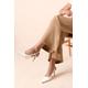Dorothy Perkins Womens Billie Faux Patent Leather Pointed Slingback High Stiletto Heel Court Shoes - White - Size UK 8