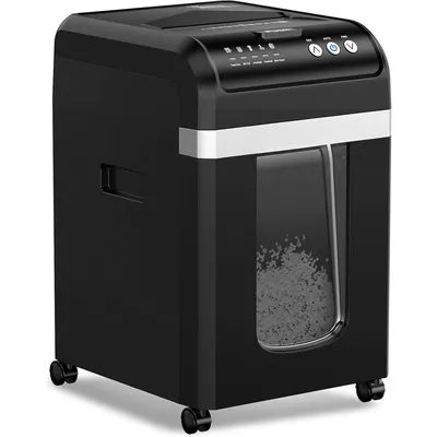 200-Sheet Auto Feed Paper Shredder, 60 Minutes Nonstop Heavy Duty Shredders, 8.1 Gallon Large Bin