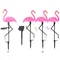 Solor Power Lanterne de jardin LED Flamingo Lumière extérieure de pelouse 600mAh Lumière de jardin