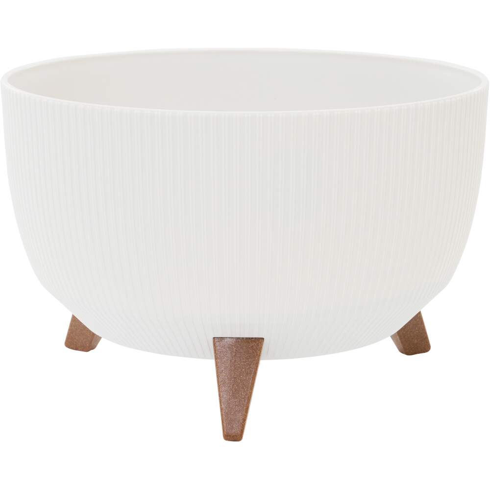 Siena Garden Pflanzgefäße OSLO STRIPE weiß Streifenoptik, 40 x 25 cm Image