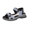 Trekkingsandale WALDLÄUFER "H-Sora", Damen, Gr. 7,5 (41), blau (jeansblau, grau, schwarz), Nubukleder, Textil, sportlich, Schuhe, Outdoorschuh, Sommerschuh, Keilabsatz, in bequemer Schuhweite H
