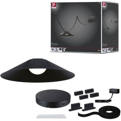 PAULMANN Hängeleuchte "ULine Gurt Belt Starterset 5m 12W Schwarz", schwarz, 1 flammig, Ø 35,0cm H: 9,0cm, 1, Lampen Image