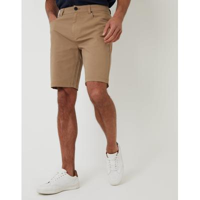 Threadbare Men's Dark Stone Stretch 5 Pocket Chino Shorts