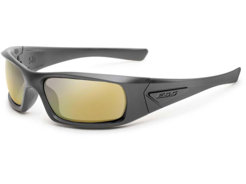 ESS Craftsman 5B Sunglasses Carbon Gray Frame Mirrored Brass Lens Medium EE9006-25