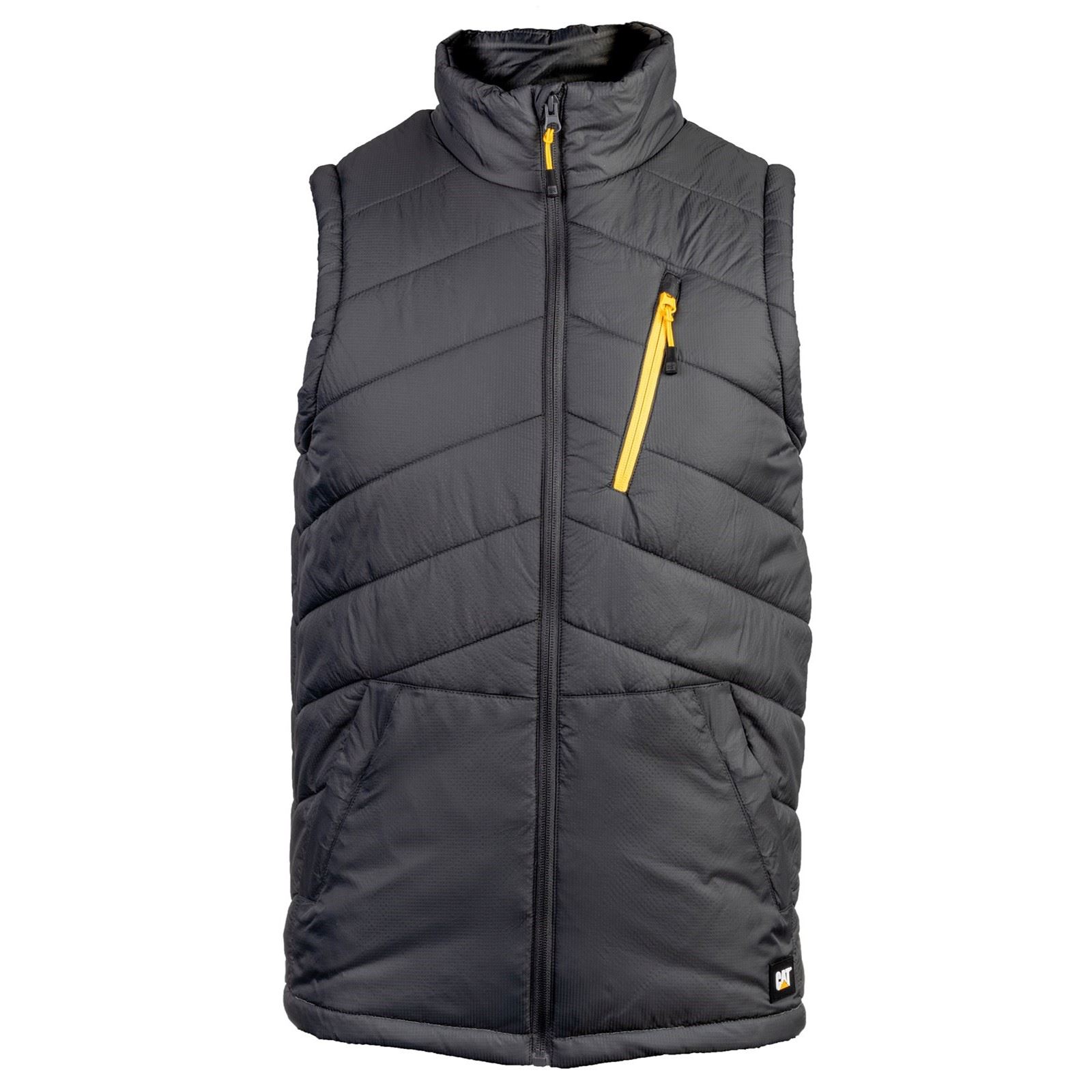 Caterpillar Essentials Body Warmer Mens Black Gilets Nylon - Size Medium | Caterpillar Sale | Discount Designer Brands