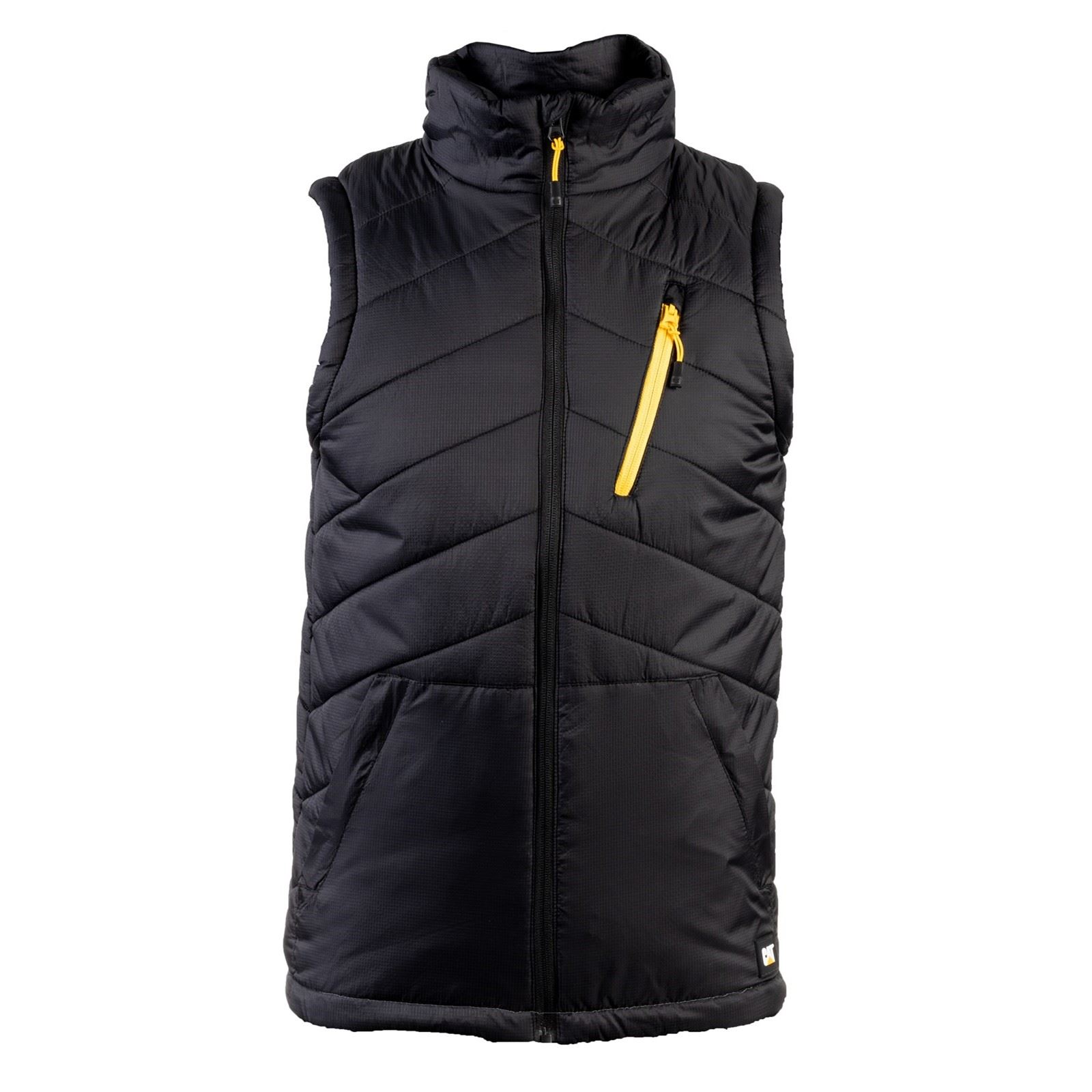 Caterpillar Essentials Body Warmer Mens Black Gilets Nylon - Size Medium | Caterpillar Sale | Discount Designer Brands