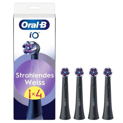 Oral-B - iO Strahlendes Weiss in Schwarz Elektrische Zahnbürsten 4 ct (42.79 € / 1 ct)